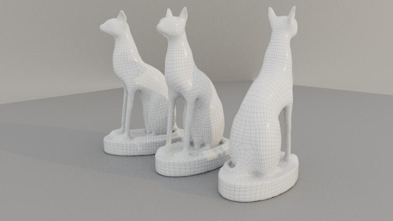 Egypt Cat - Wireframe